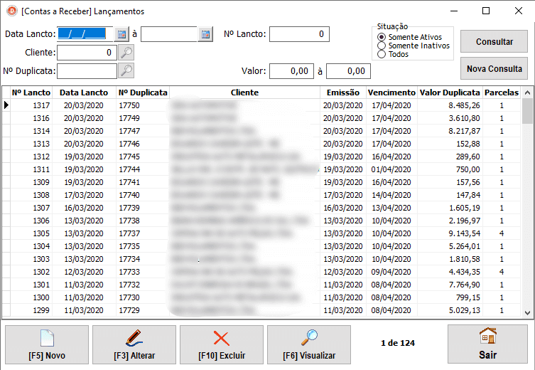Lançamentos de Duplicatas (recebimento automático pelo módulo de vendas) e integração com o CNAB.